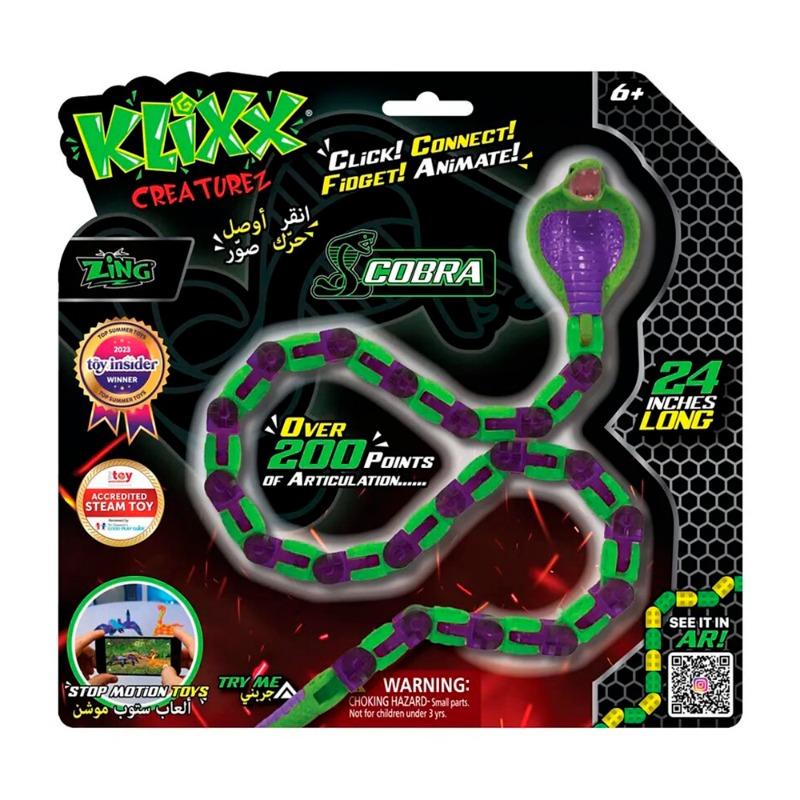Klixx Creaturez Cobra Fidget Toy Assorted