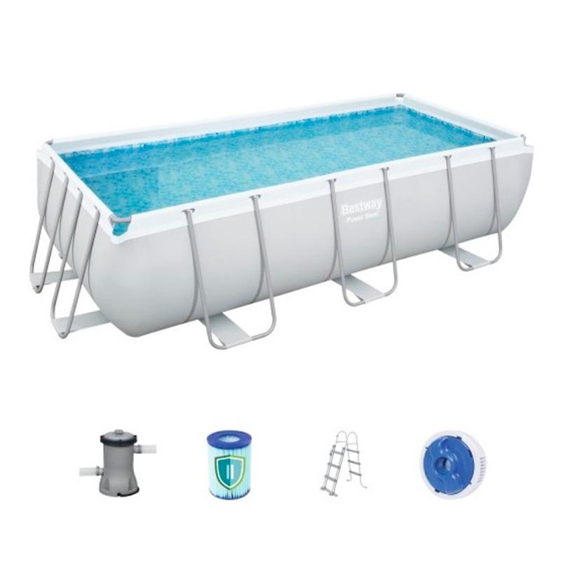 Bestway Power Steel Rectang Swimming Pool
