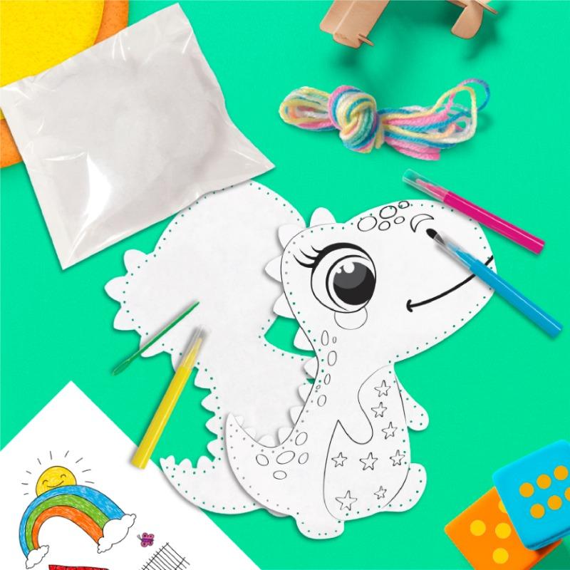 Sew Star Degradable Felt Diy Animal Doll kit - Dinosaur