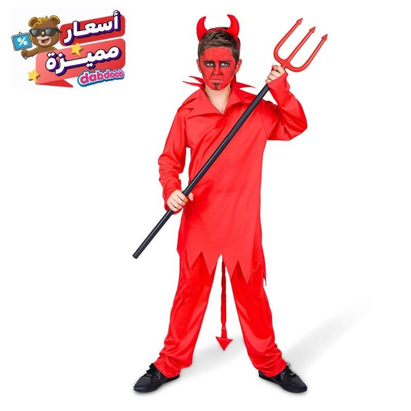 Mad Toys Red Devil Kids Halloween Costume Set with Headband - Large