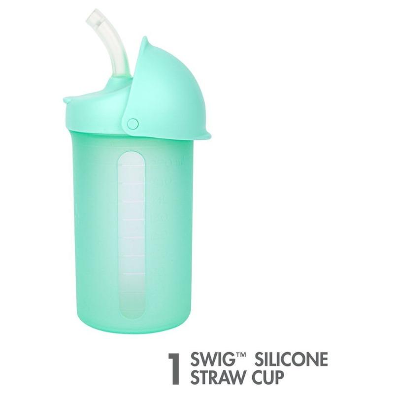 Boon Swig Silicone Straw Bottle 10oz - Mint