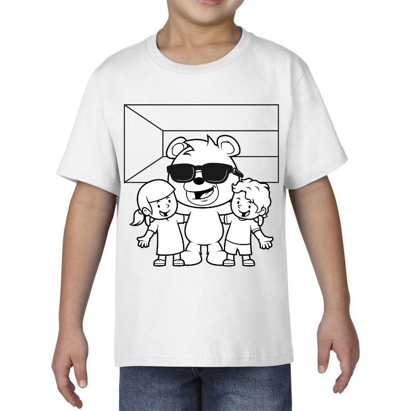 تي شيرت دبدوب مع الأطفالتي شيرت دبدوب مع الأطفال