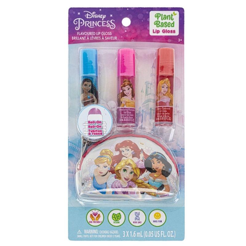 ديزني برينسس مجموعة مرطب الشفاه وحقيبة مستحضرات التجميل