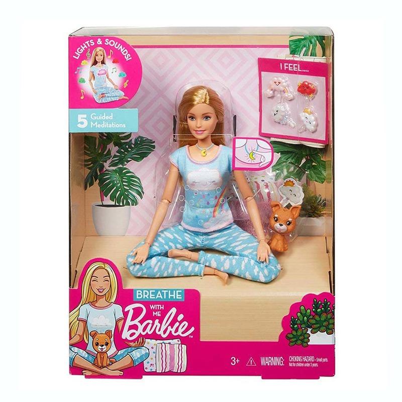مجموعة دمية باربي تمارس اليوجا