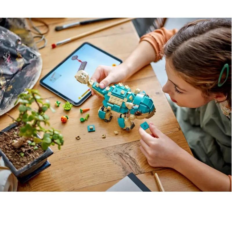 ليجو جوراسيك - مجموعة البناء بيبي بومبي ديناصور أنكيلوصور 76962