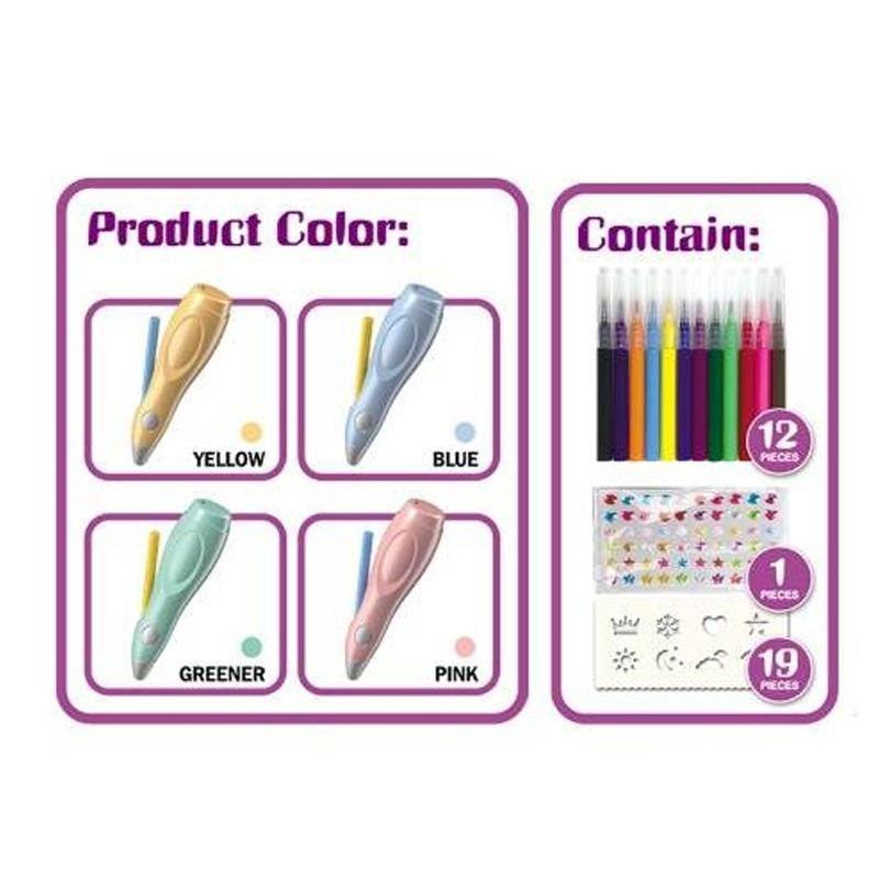 Electric Spray Pen with Airbrush Yellow