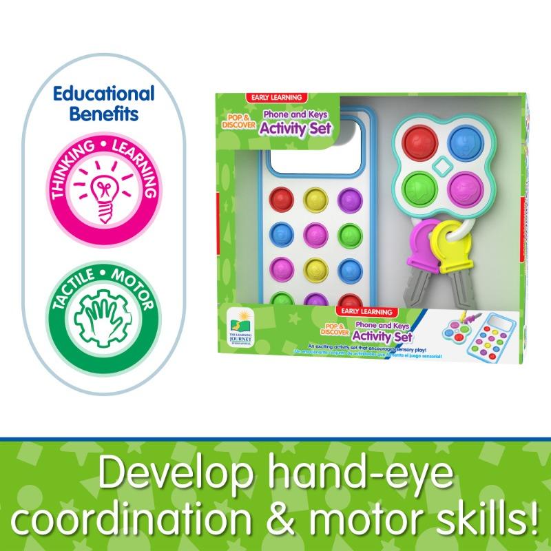 The Learning Journey Pop and Discover Phone & Keys Activity Set
