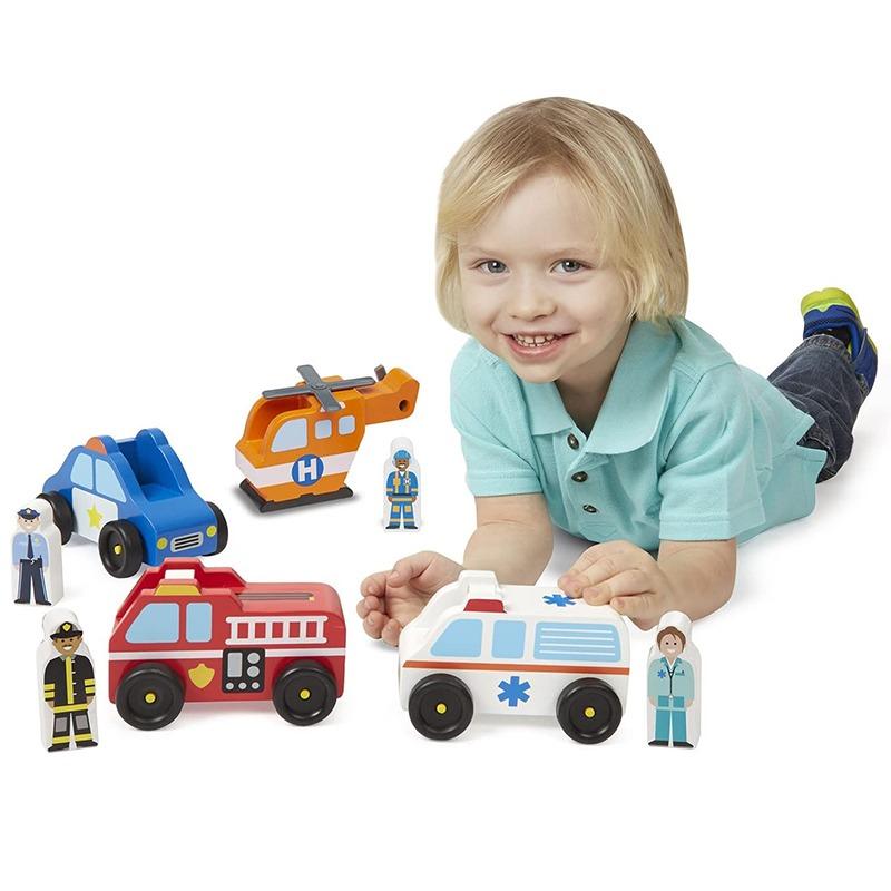 Melissa and Doug Emergency Vehicle Set