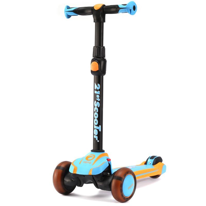 Ryin 3 Wheeled Twist Scooter - Blue With Black
