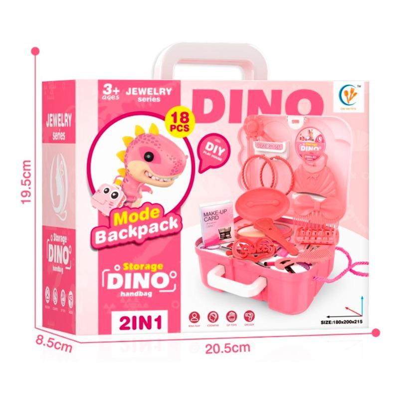 Dino Beauty Set 2 in 1 Hand Bag - 18 PCS