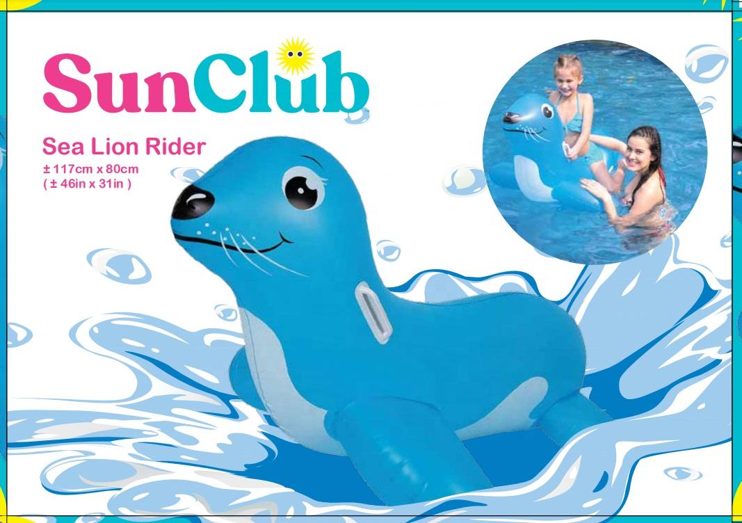 صن كلوب - عوامة الركوب القابلة للنفخ بتصميم أسد البحر