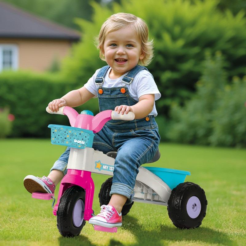 DOLU-My First Trike with Front & Rear Baskets