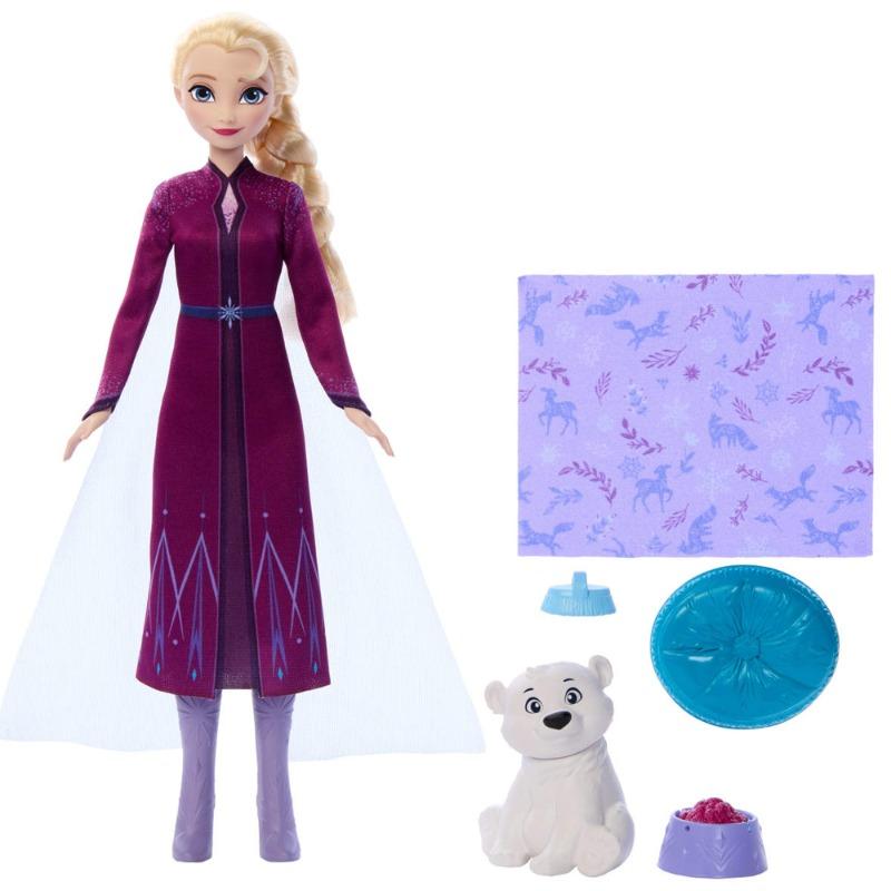 Disney Frozen Elsa Fashion Doll Bear Cub Figure Set