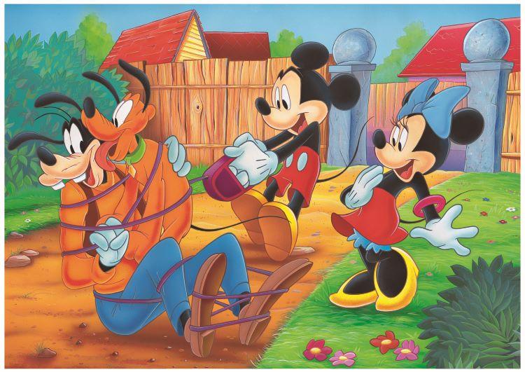 Lisciani - Puzzle Double Face Supermaxi 108 Mickey My Friends