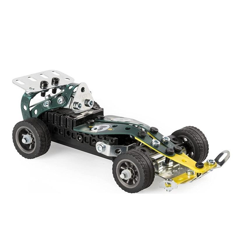 Meccano 5-in-1 Pull Back Car Building Kit - Green