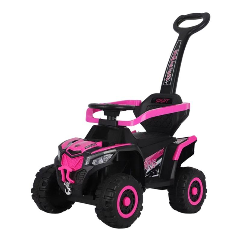 سيارة ركوب للأطفال مع مقبض دفع