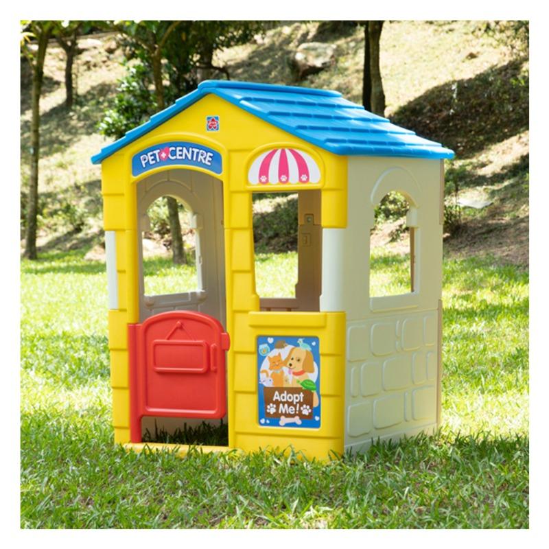 جرو إن أب 2 في 1 مركز الحيوانات الأليفة وبيت اللعب