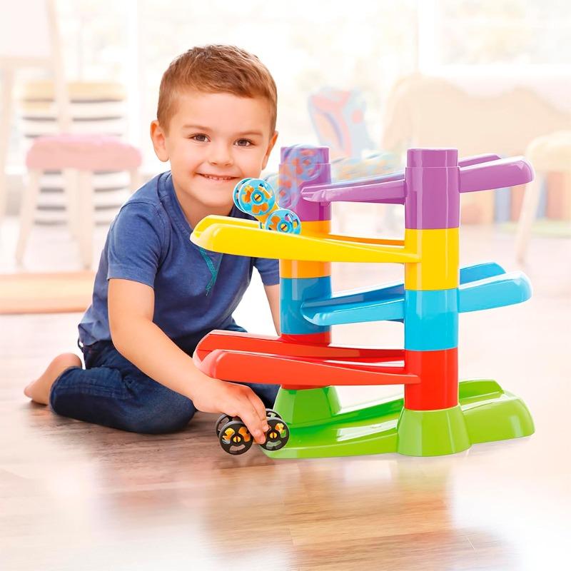 Quercetti Flip Car Race Track Playset