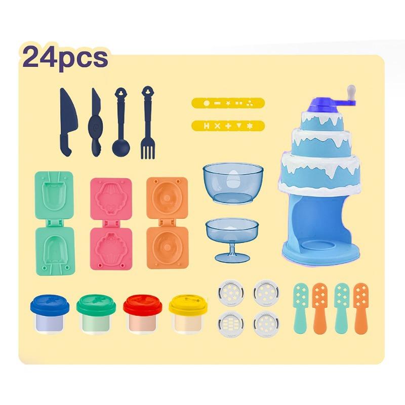 Colored Mud Ice Cream Machine - 24pcs