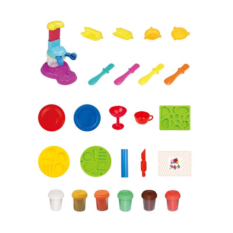 كليمو - مجموعة لعب الصلصال الملونة لصنع آلة صنع الآيس كريم