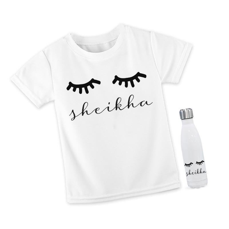 Hello Gorgeous - T-Shirt And Steel Bottle Set