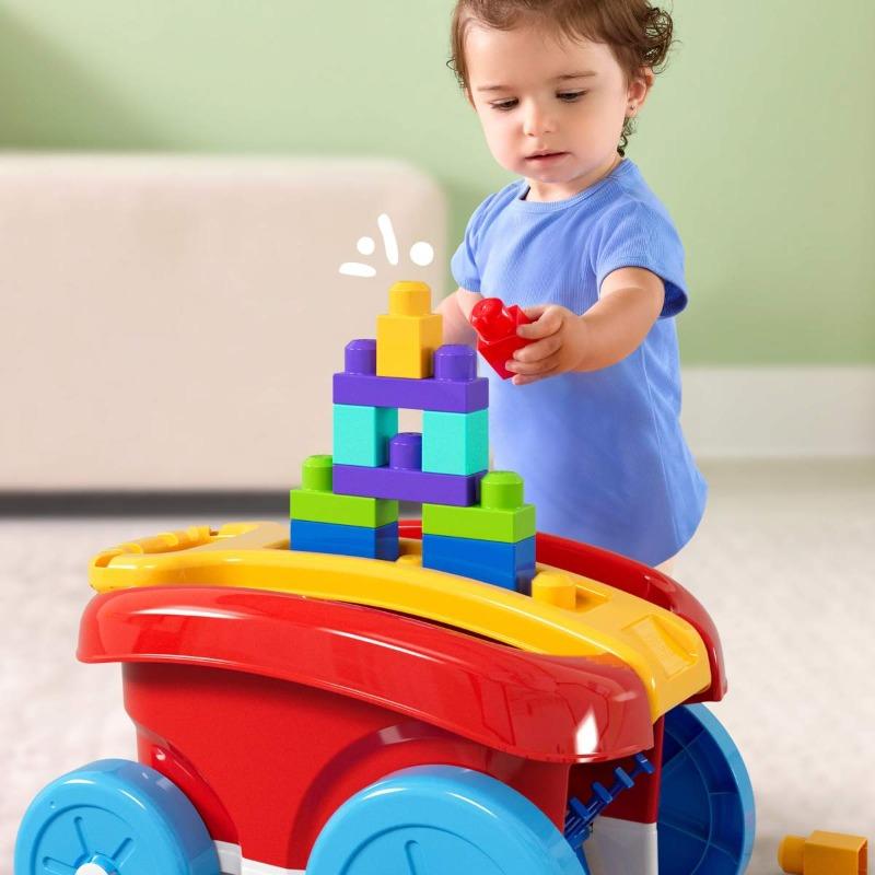 MEGA BLOKS First Builders Block Scooping Pull Wagon