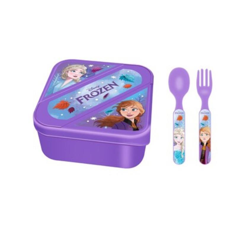 فروزن - لانش بوكس مع أدوات مائدة