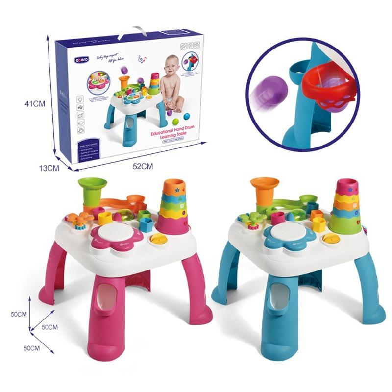 Abero Educational Hand Drum Learning Table - Multicolor