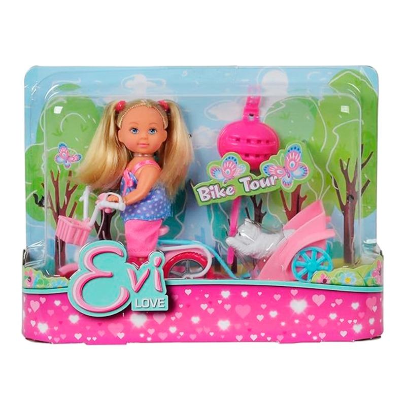 Evi Love Bike Tour with Dog Doll 12cm