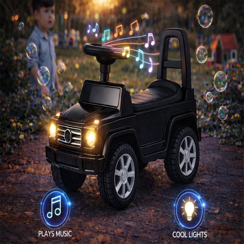 سيارة جيب فاخرة سوداء من ستار مارز، إصدار أسود للأطفال