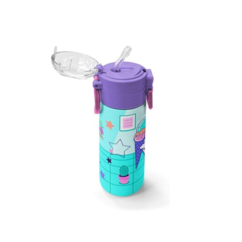 Stainless Steel Bottle for Kids with Ice Cream Pattern – 500 ml