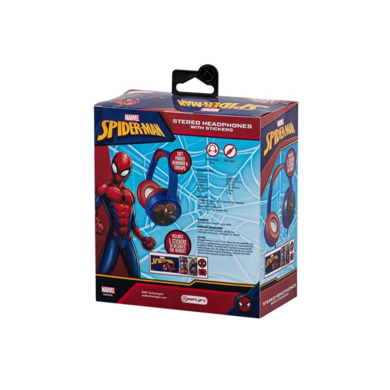 Marvel Spiderman Auxiliary Headphones With Decorative Stickers