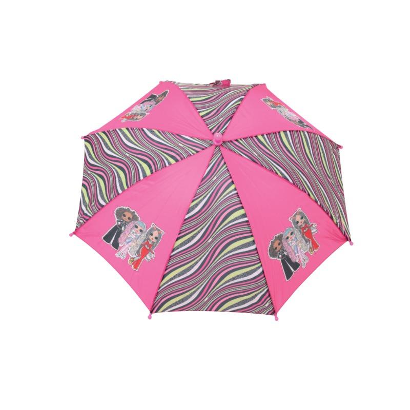 OMG L.O.L Design Automatic Umbrella Pink