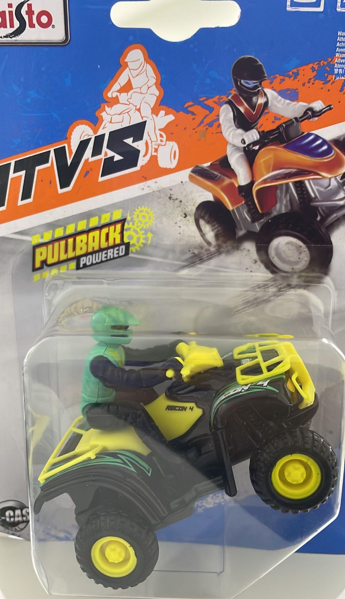 Maisto Metal ATV`s Pullback - Multicolors