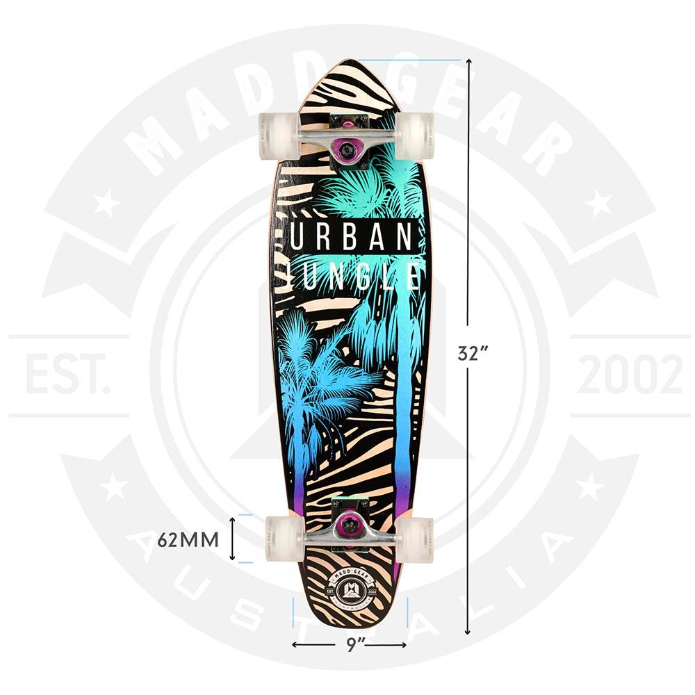 Madd Gear Urban Jungle Cruiser Skateboard - 32 Inch