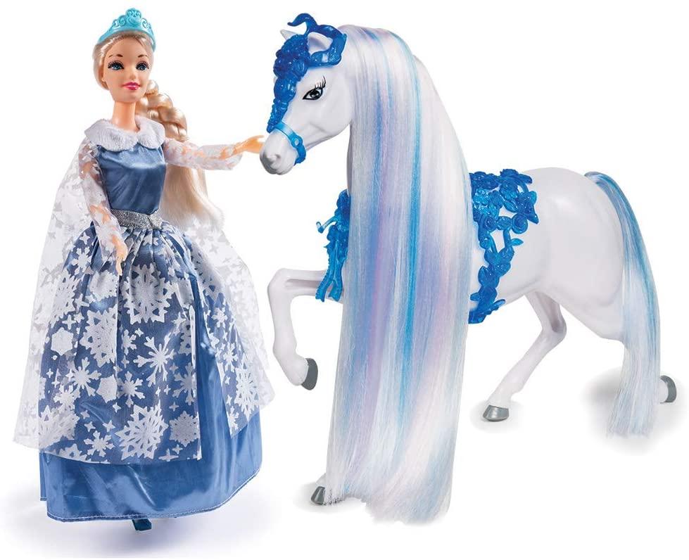 Princess Snow Queen With Horse