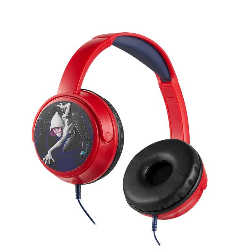 فولكانو - سماعات رأس مبطنة مع ملصقات برسومات مارفل سبايدرمان