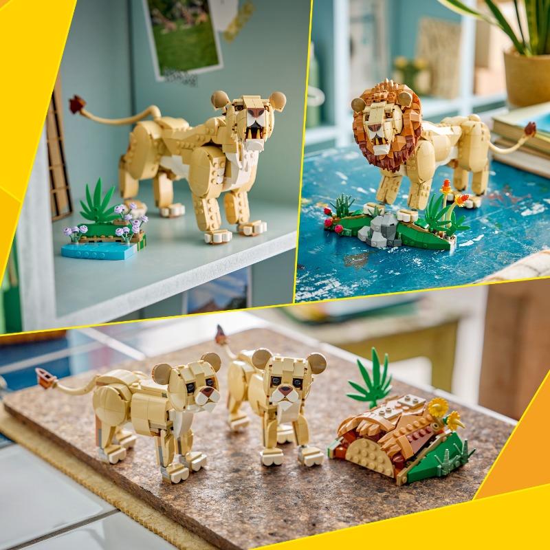LEGO Creator 3 in 1 Wild Animals: Majestic Lion Building Set