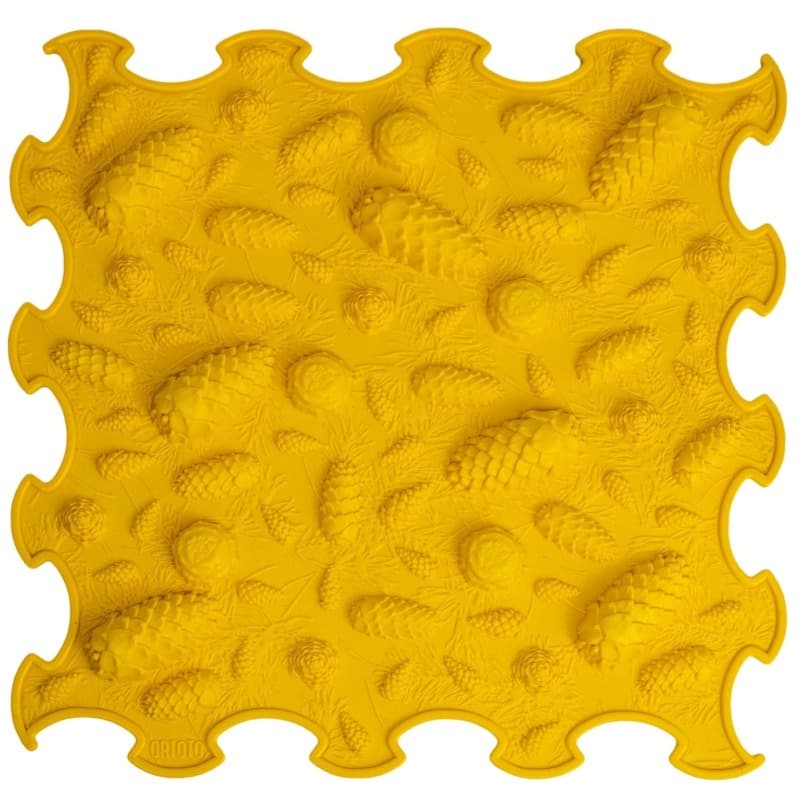 Ortoto Puzzle Mat Pinecones Stif - Yellow