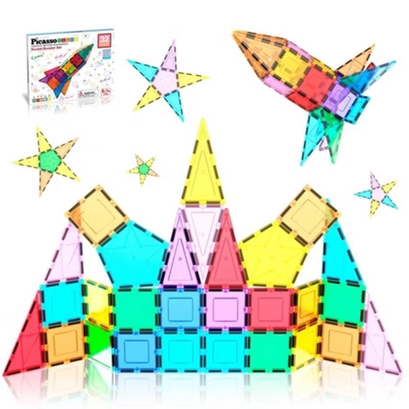 Picasso Tiles Magnetic Building Set - 32 Piece