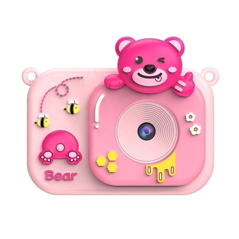 2.0 Inch Kids Camera - Pink Bear
