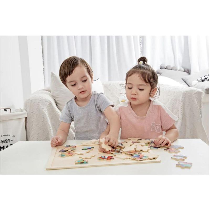 كلاسيك وورلد - بازل خشبي بتصميم مدينة الحيوانات