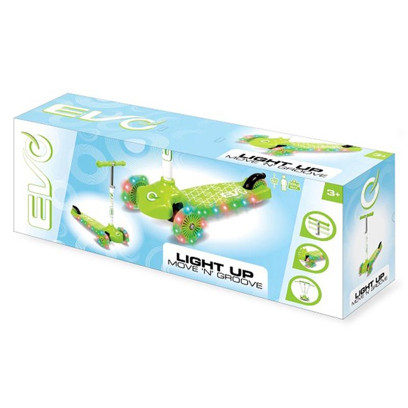 Evo Light Up Move N Groove Scooter - Green