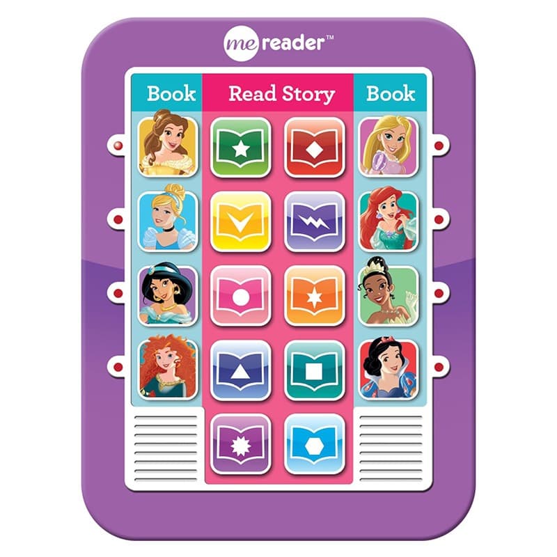 Disney Princess Electronic Reader and 8 Books Library