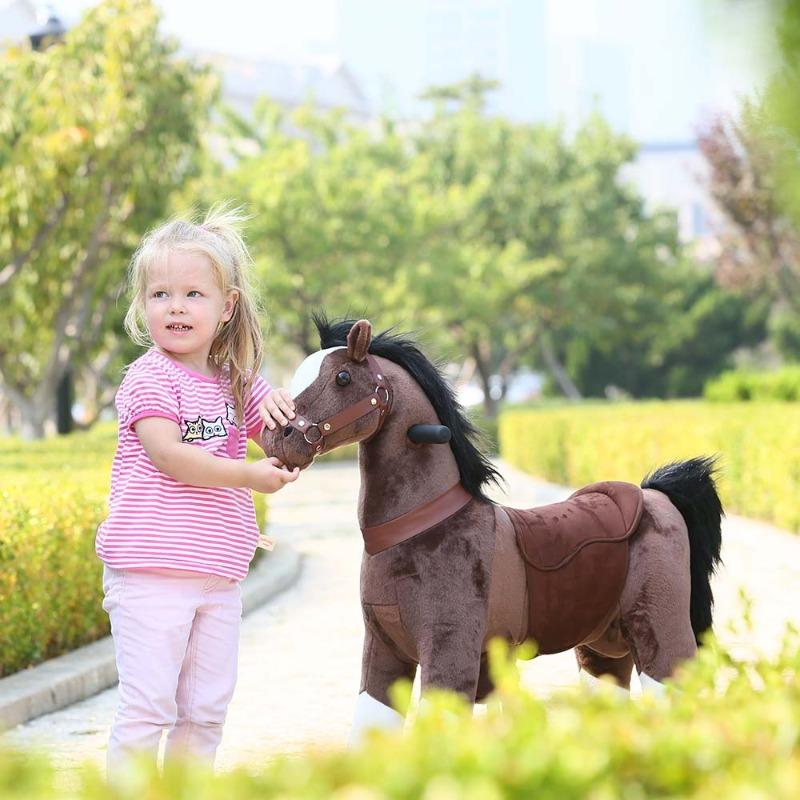 Tobys Ponycycle Rideamal Ride on - Dark Brown Horse