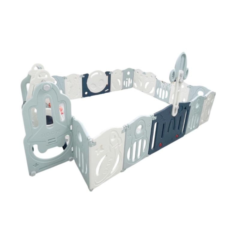 مركز أنشطة قابل للطي مع حلقة كرة السلة و أرجوحة مقاس 138 * 170 * 65 سم