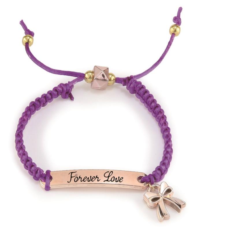 تاسيا - مجموعة صنع أساور الصداقة الذهب الوردي