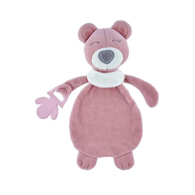 Babyjem Sleep Buddy With Teether - Pink