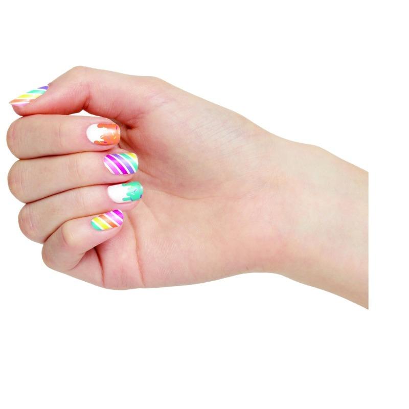 ميك ات ريل مجموعة أساور و فن الاظافر بتصميم الحلوى