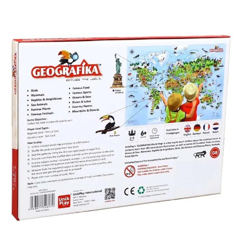 يونيك بلاي - لعبة خريطة العالم جيوغرافيكا